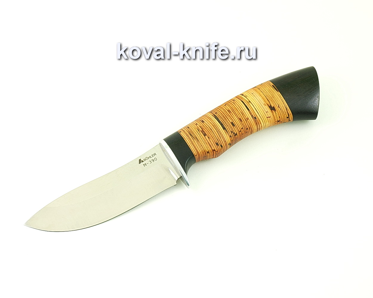 Powder steel knife M390 Wild boar (birch hilt and hornbeam) A509