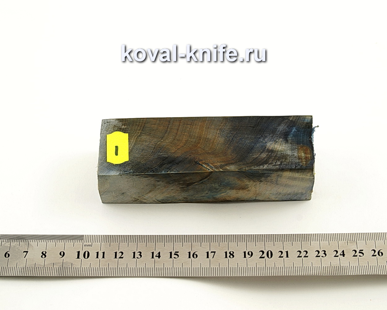 Stabilized wood block for knife N1