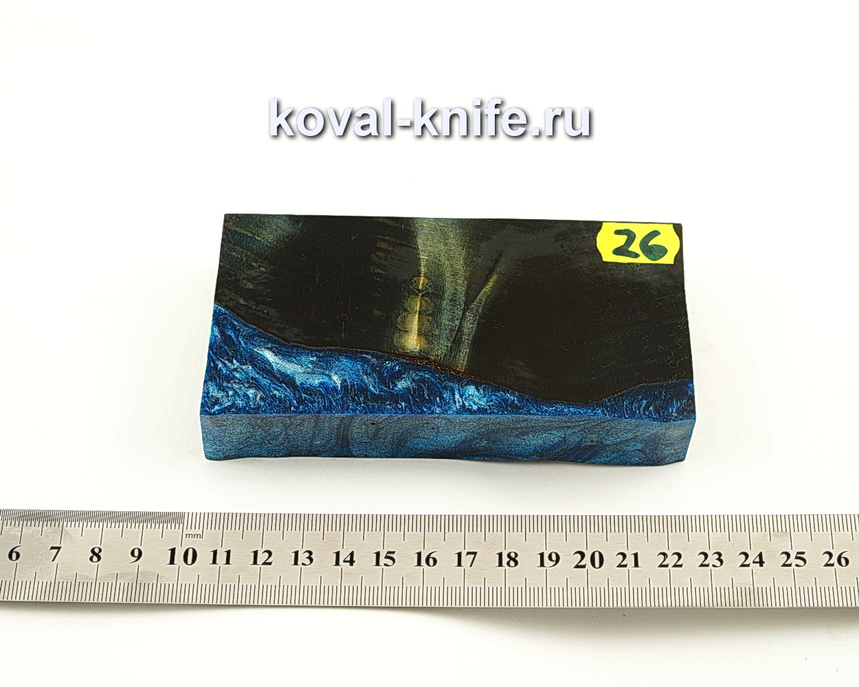 Stabilized wood block for knife N26