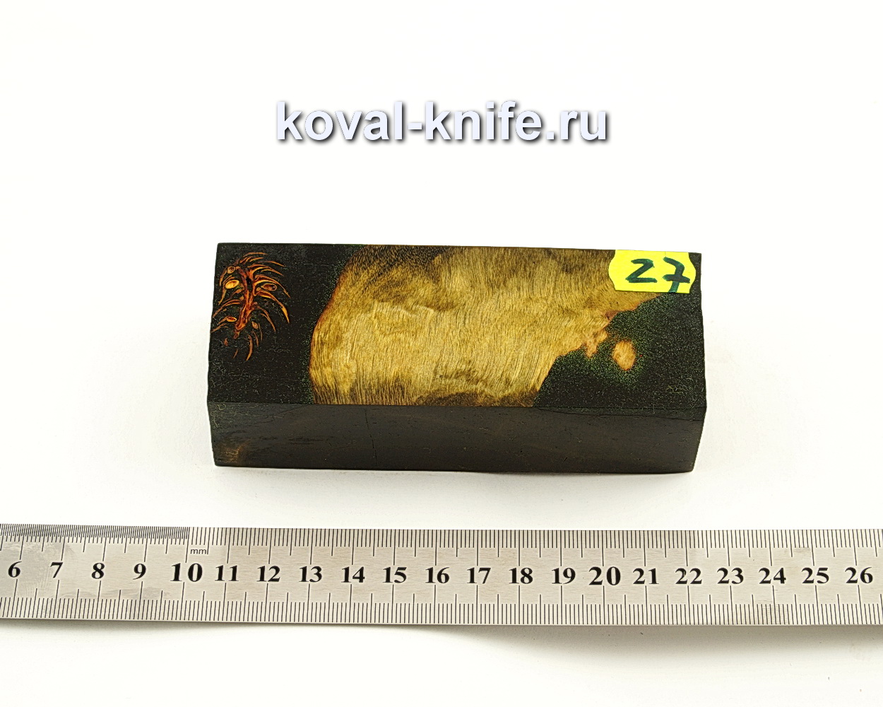 Stabilized wood block for knife N27