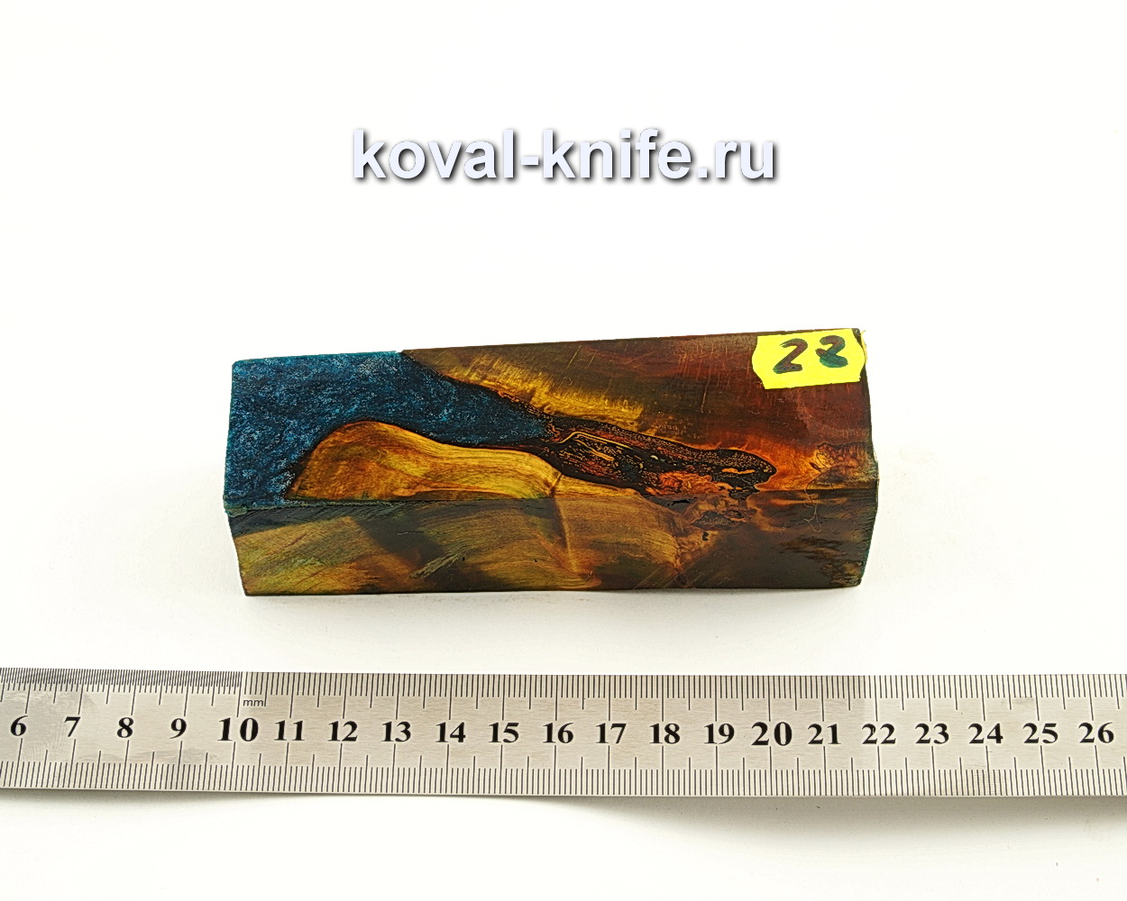 Stabilized wood block for knife N28