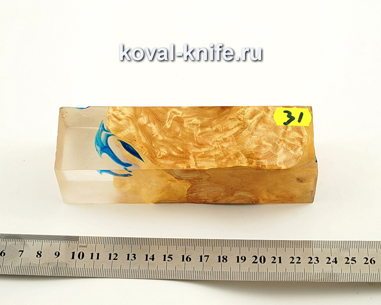 Stabilized wood block for knife N31