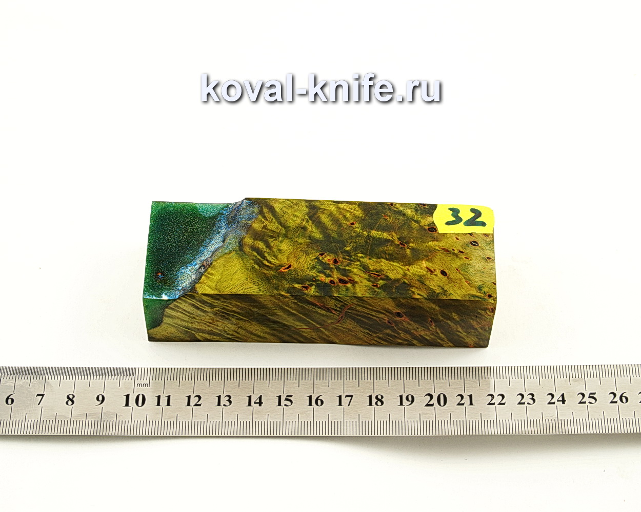 Stabilized wood block for knife N32