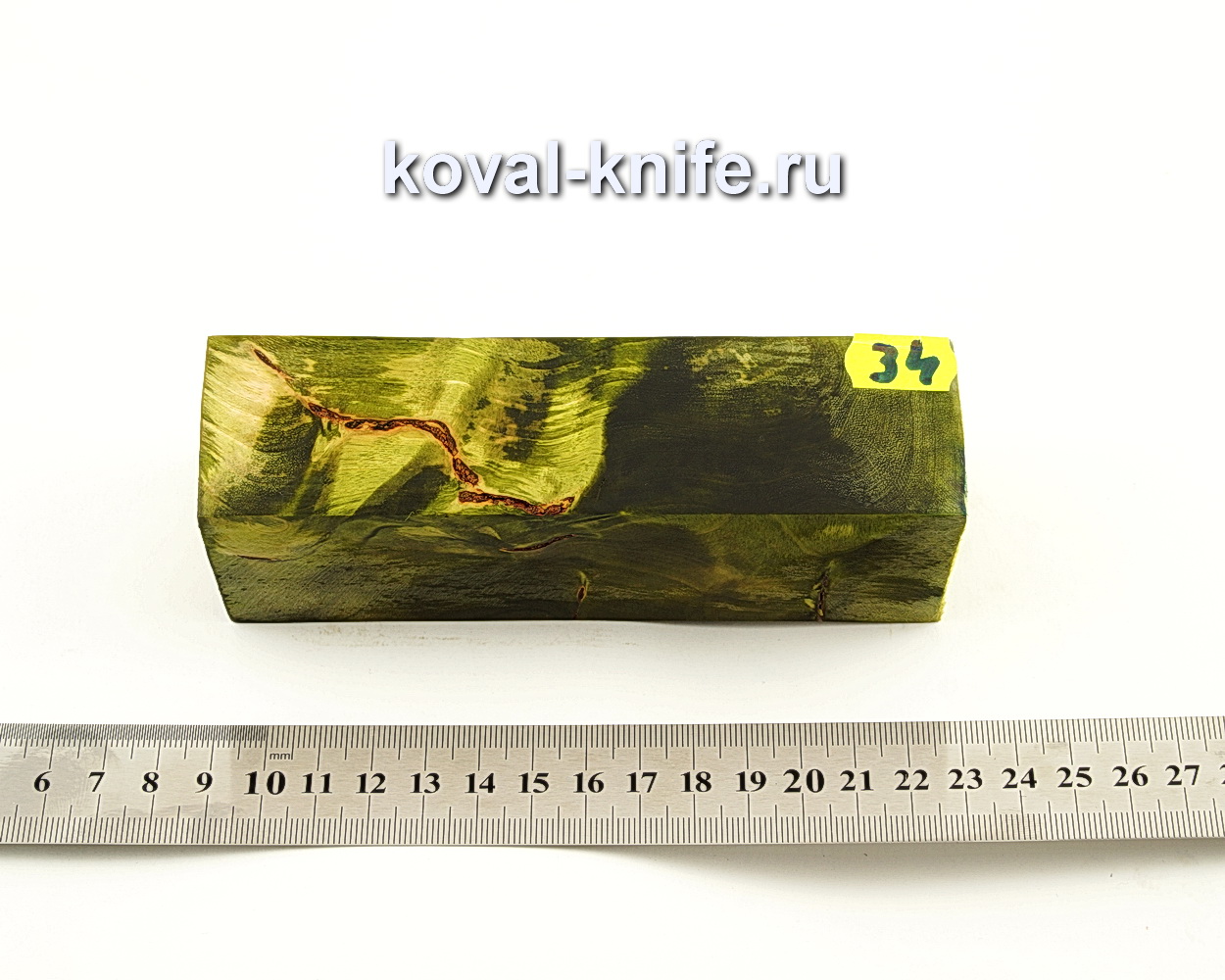 Stabilized wood block for knife N34