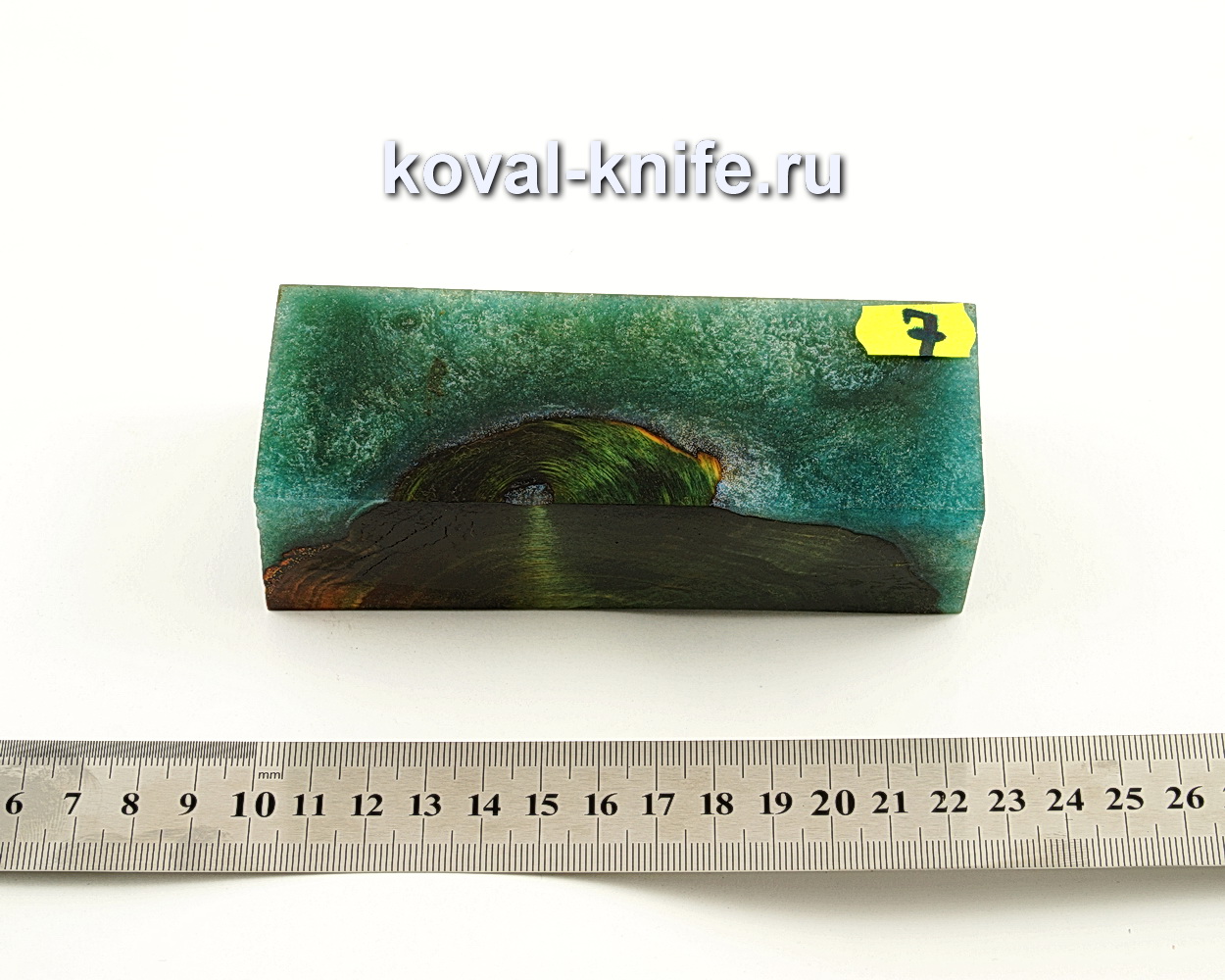 Stabilized wood block for knife N7