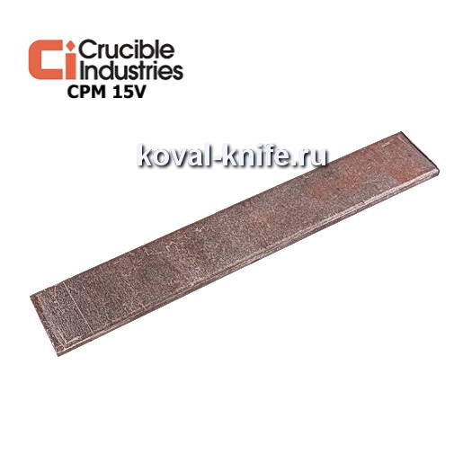 Preparation for a knife from powder steel CPM 15V sizes: 200kh25kh4mm.