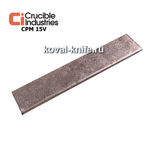 Preparation for a knife from powder steel CPM 15V sizes: 200kh35kh4mm.