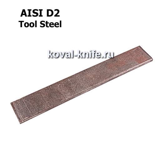 Preparation for a knife from D2 sheet steel sizes: 250kh40kh4mm.