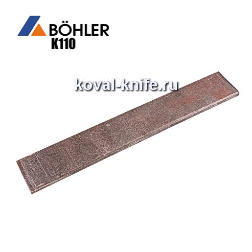 Preparation for a knife from Bohler K110 sheet steel sizes: 200kh30kh4mm.