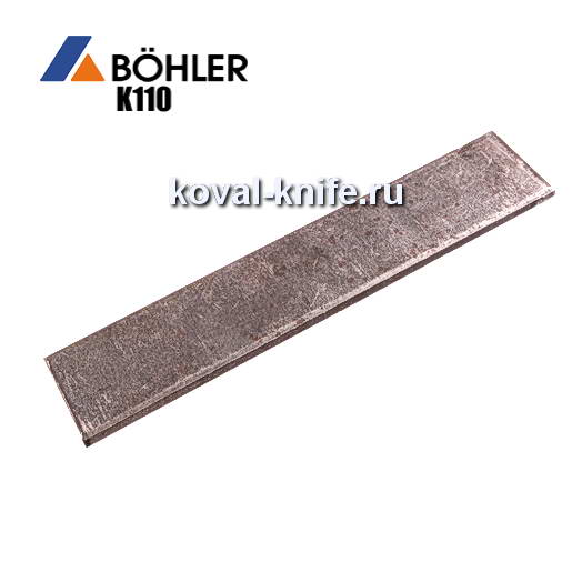 Preparation for a knife from Bohler K110 sheet steel sizes: 300kh30kh4mm.