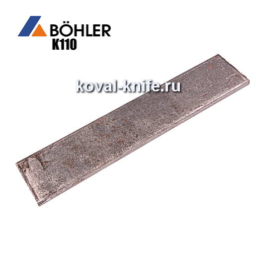 Preparation for a knife from Bohler K110 sheet steel sizes: 300х40х4 mm.