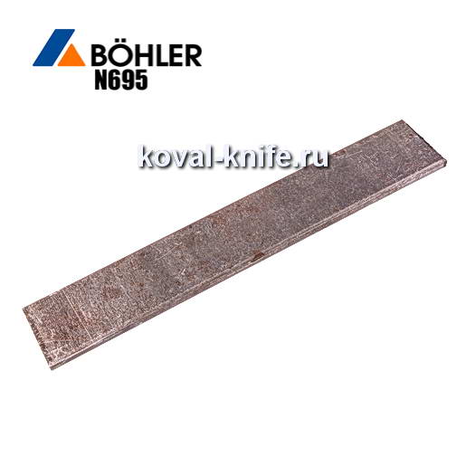 Blank for knife made of sheet steel Bohler N695 dimensions: 300h30h3.5-4mm.