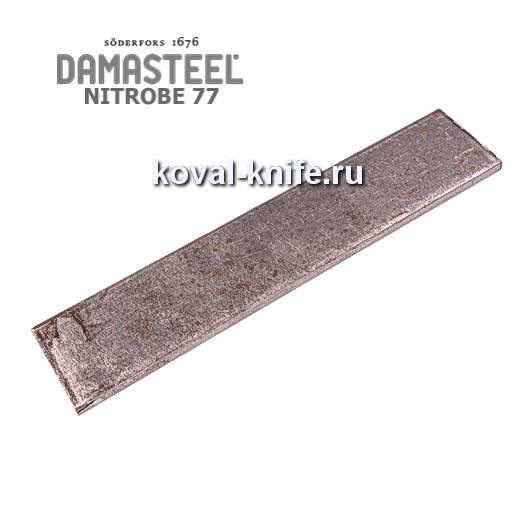 Blank for knife from powder steel Damasteel Nitrobe 77 dimensions: 250x38x4mm.