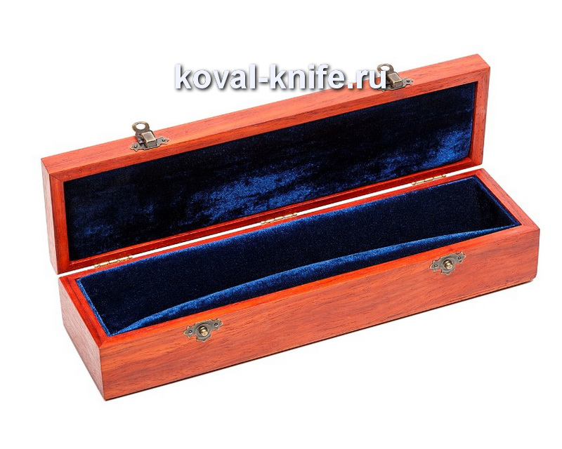 Box for a knife from a paduk