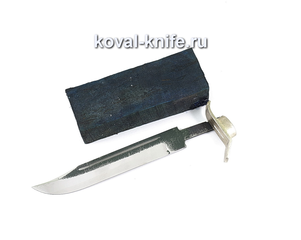 Set for knife НР-40 5 (forged blade 110×18 3,5mm, casting 1 pc., Hornbeam block)