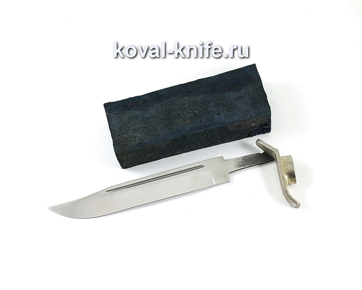 Set for knife НР-40 4 (forged blade 95×18 2.4 mm, casting 1 pc., Hornbeam block)