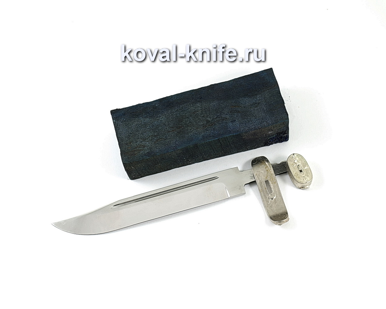 Set for knife НР-40 1 (forged blade 95×18 2.4mm, molding 2pcs., Hornbeam block)