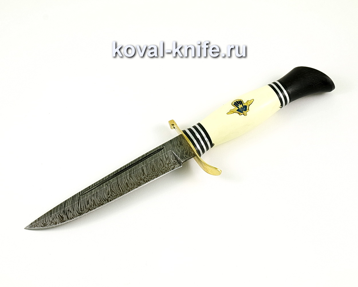 Fink NKVD knife with the mark of the Airborne Forces from damask steel A384