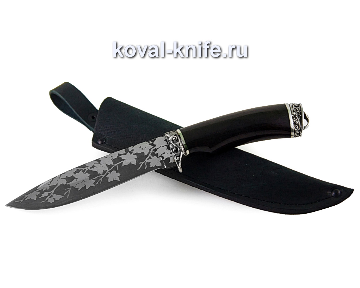 Knife Olympus made of steel 95×18, (hilt hornbeam, guard and heel cupronickel) A351