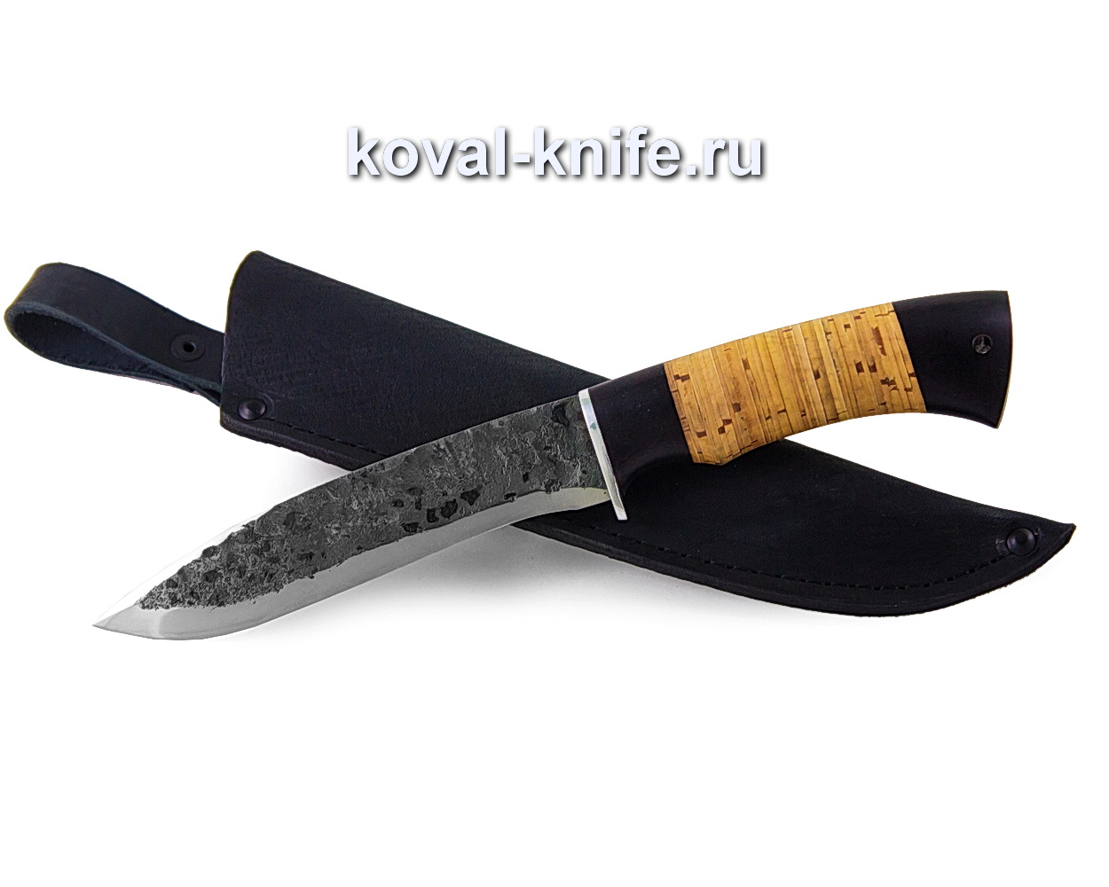 Knife Olympus forged steel 9hs (birch hilt and hornbeam) A372