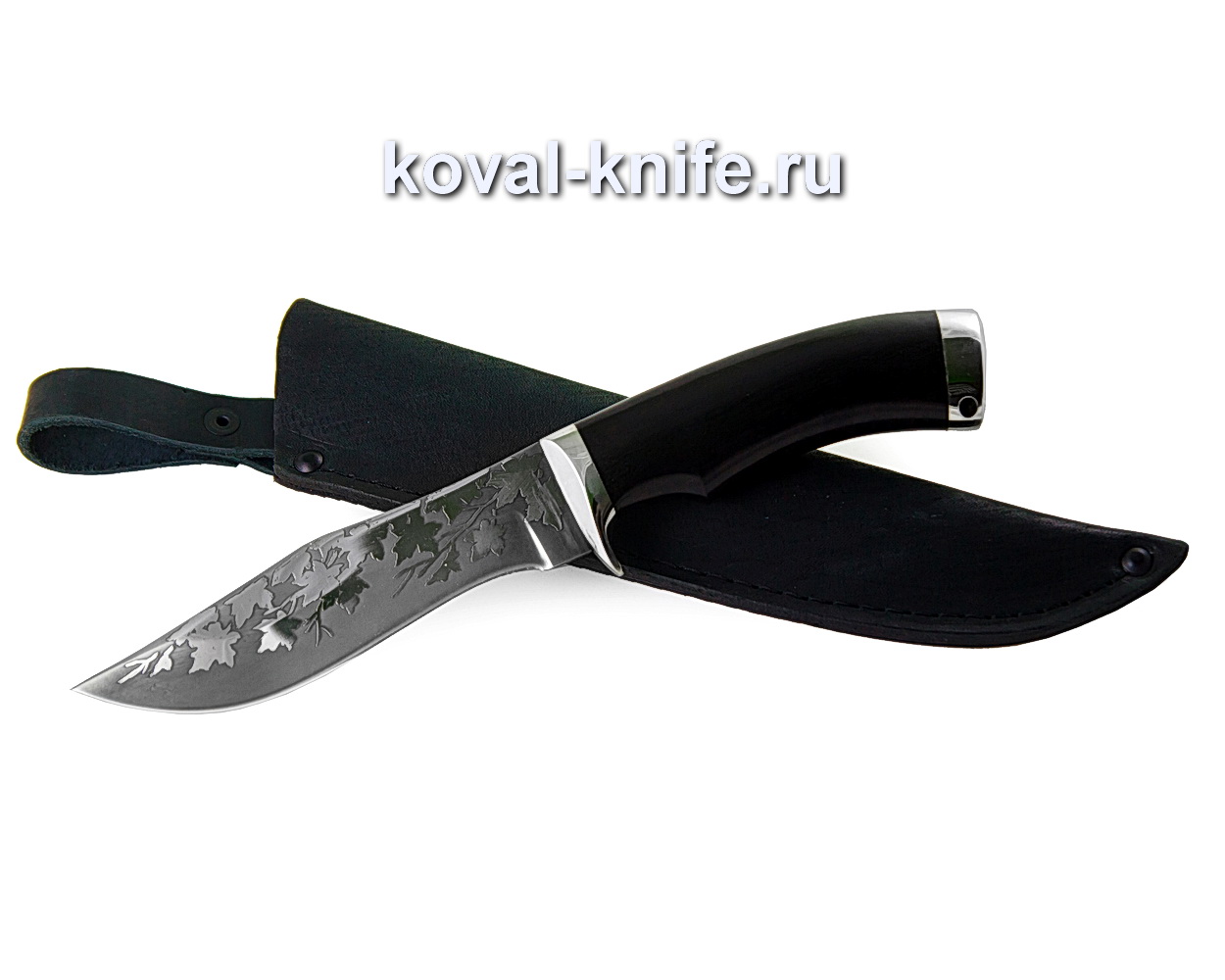 Knife made of steel 95×18 Hunter (black hornbeam, cast nickel silver) A352