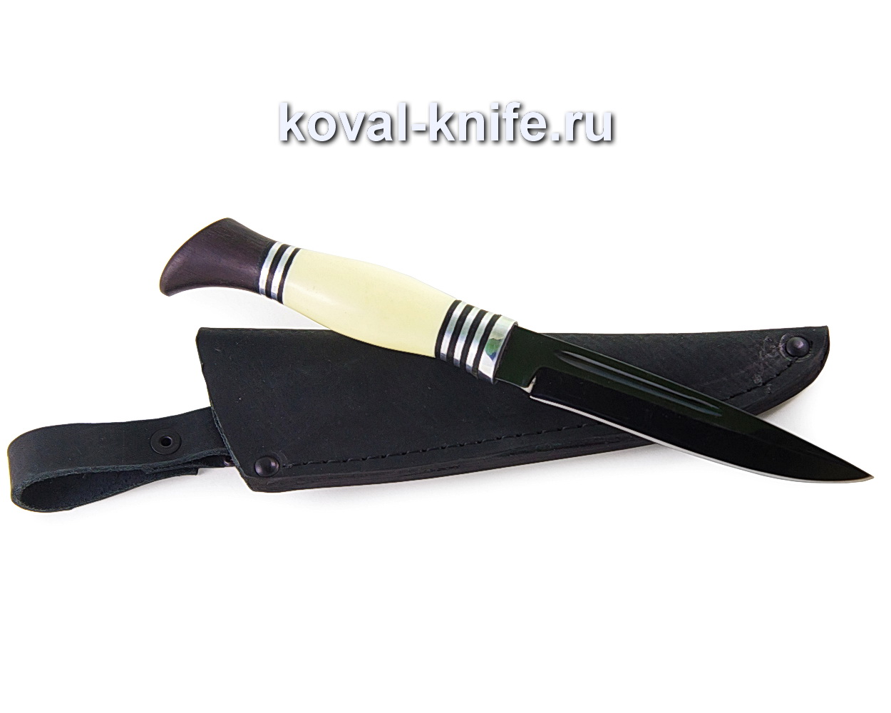 Fink Nkvd knife from U10 carbon steel (plastic handle, hornbeam) A363